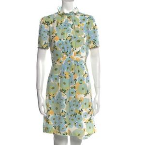 SANDRO Silk Mini Dress Pastel Floral